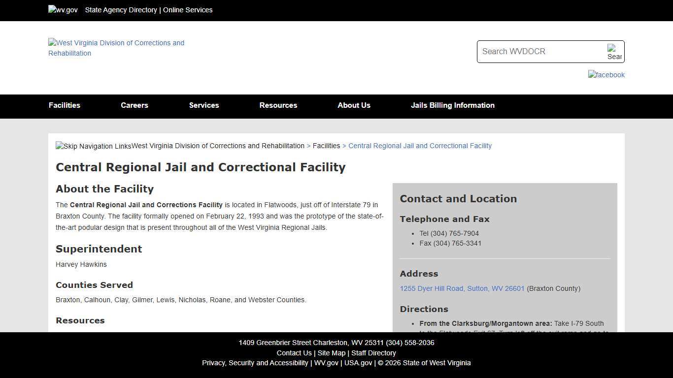 Central Regional Jail and Correctional Facility